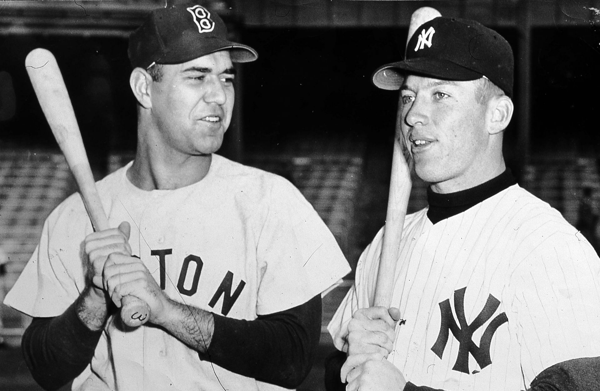 Gernert & Mantle At Yankee Stadium
